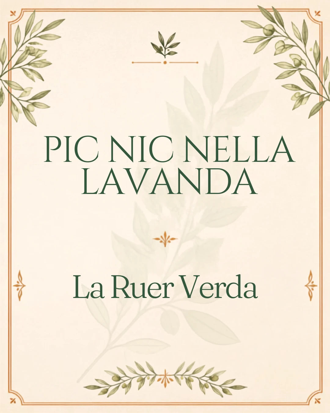 Pic Nic nella Lavanda