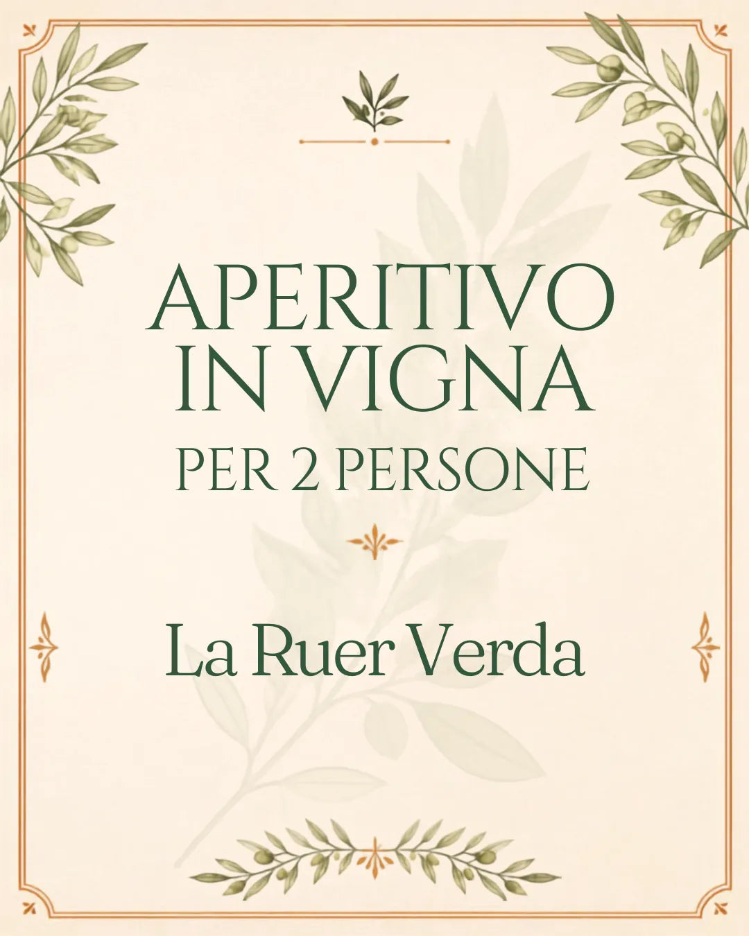 Aperitivo in Vigna per 2 persone